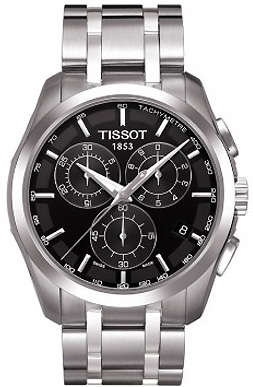 ## Demo Model ##  Tissot Mens Couturier Chronograph Watch W/Box & Papers