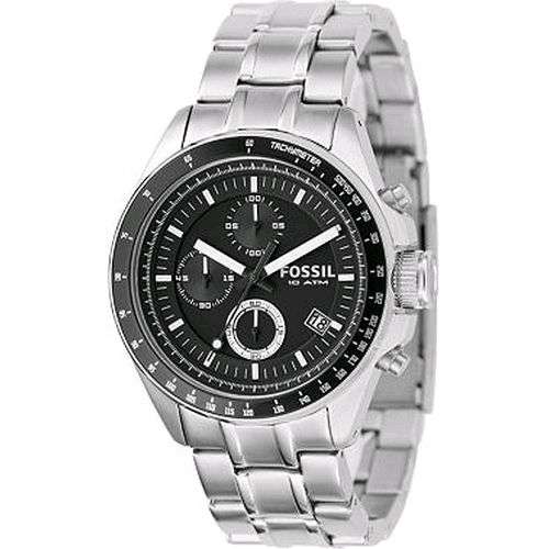 ## NEW ARRIVAL ##  BRAND NEW - FOSSIL Men's Silver Chronograph Watch - Very Elegant !!
