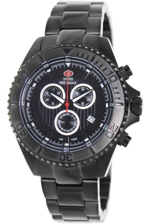 ## NEW ARRIVAL ##  Swiss Precimax Mens Maritime Pro Swiss Chronograph Watch - Black or Silver Color