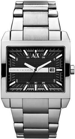 ## NEW ARRIVAL ##  BRAND NEW - ARMANI Men's Silver Stainless Steel Quartz Watch - Very Elegant !!