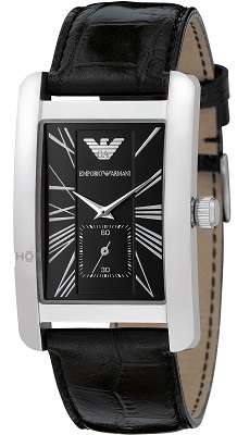 ## NEW ARRIVAL ##  BRAND NEW - Emporio Armani Mens Black Leather Watch - Stunning