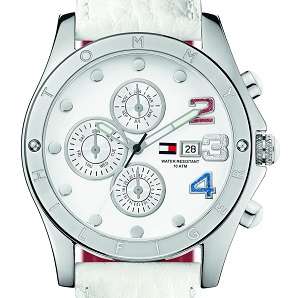 ## NEW ARRIVAL ##  BRAND NEW - TOMMY HILFIGER Women's White Leather Watch - Stunning
