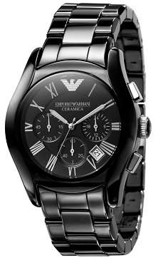 ## VALENTINE SPECIAL ## Emporio Armani Mens Black Ceramic Quartz Watch - Stylish !!