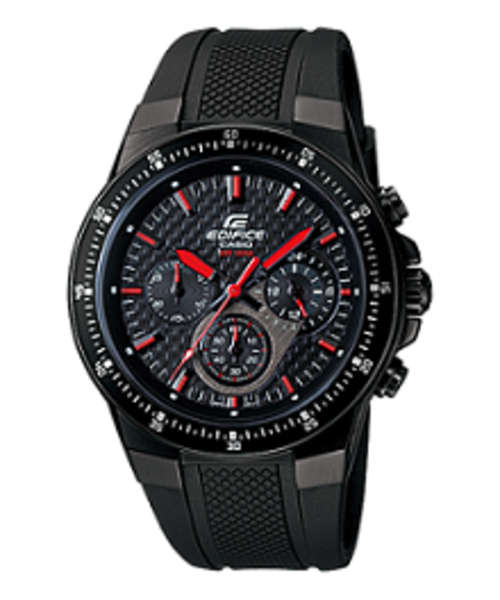 ## NEW ARRIVAL ##  BRAND NEW - CASIO EDIFICE Black Resin Quarts Watch