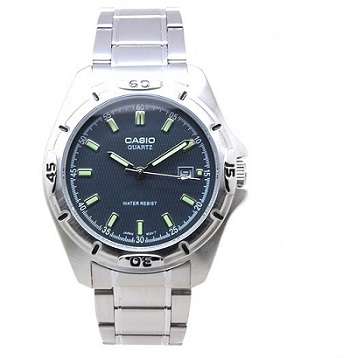 ## VALENTINE SPECIAL  ##  CASIO Blue Dial Stainless Steel Watch - SPORTY