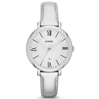 ## 100% AUTHENTIC ##  BRAND NEW - FOSSIL Ladies White Three-Hand  Analog Watch - Very Elegant !!