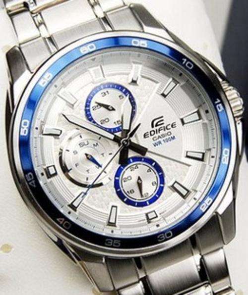 ## 100% AUTHENTIC ## BRAND NEW - CASIO EDIFICE Mens Stainless-Steel Quartz Watch - SPORTY