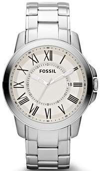 ## MADNESS SALE !! ##  BRAND NEW - FOSSIL Men's Grant Stainless Steel Watch - Very Elegant !!