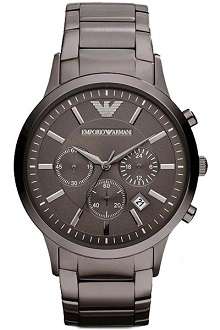 ## NEW ARRIVAL ## Emporio Armani Men's Gunmetal Stainless Steel Quartz Watch - ELEGANT !!