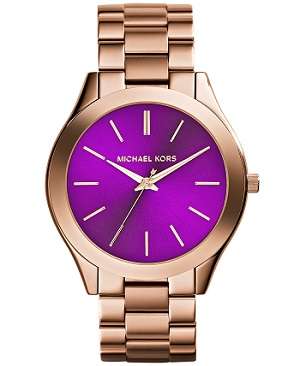 ## MUST HAVE !! ## MICHAEL KORS Woman's Slim Rose Gold Stainless Steel Watch - Stunning !!
