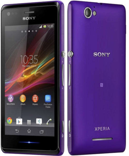 Purple / Black / White Sony Xperia M Smartphones - Dual Core, Android, Wi-Fi, Bluetooth - 3 COLORS