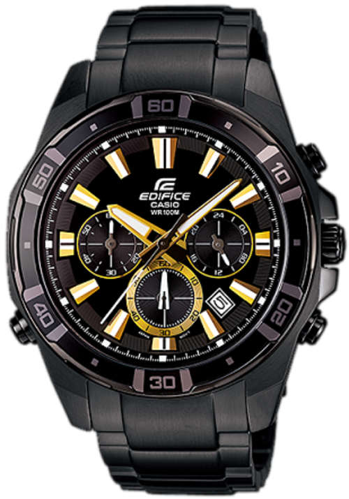Casio Edifice Men's Black Chronograph Quartz Watch - Liquidation Stock