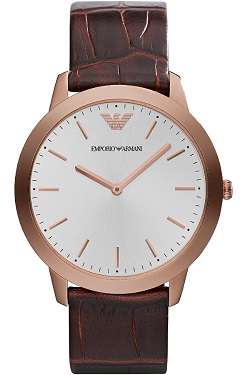 Emporio Armani Men's Blue Dial Stainless Steel Watch - ELEGANT !!