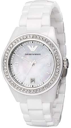 ## MUST HAVE ## Emporio Armani Woman's White Ceramic Watch - ELEGANT !!