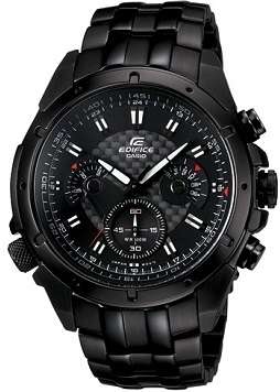 Casio Edifice Men's Black Chronograph Quartz Watch - Very Sporty !!