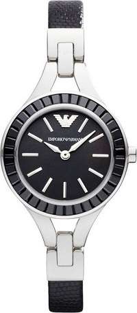 # Valentine Special # Emporio Armani (7331) Woman's Black Dial Stainless Steel Watch