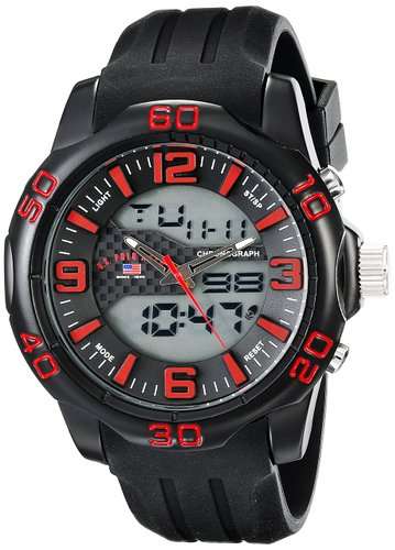US Polo Assn.Men's Sports Digital Multi-Function Watch - Great Christmas Gift !!