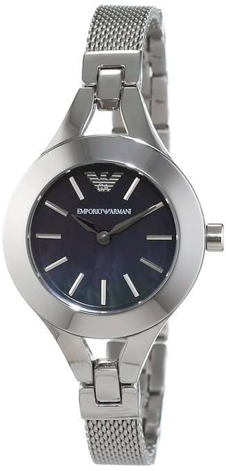 Emporio Armani Woman's Silver Stainless Steel Watch - ELEGANT !!