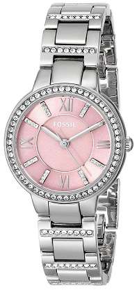 ## New Arrival ##  Fossil Women's Pink Dial Stainless Steel Watch - Stunning