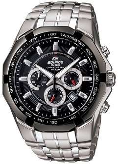 Casio Edifice Men's Silver Stainless Steel Chronograph Quartz Watch - Very Sporty !!