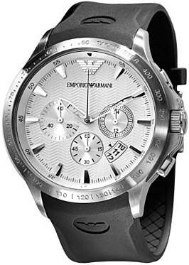 Emporio Armani (0634) Men's Silver Dial Stainless Steel Quartz Watch - Must Have !!
