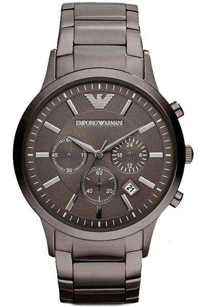 ## Fathers Day Special ## Emporio Armani Men's Gunmetal Stainless Steel Watch - FREE COURIER