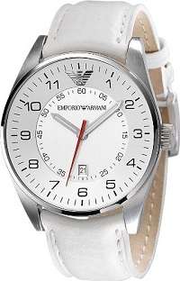 ## Valentine Special ## Emporio Armani (5862) Men's White Dial Stainless Steel Quartz Watch