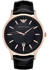 # Valentine Special # Emporio Armani (2425) Men's Black Dial Stainless Steel Quartz Watch