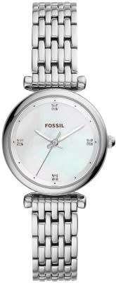 FOSSIL Crystal White Mother of Pearl Dial Ladies Watch