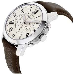 FOSSIL Grant Chronograph Brown Leather Men's Watch - BRAND NEW