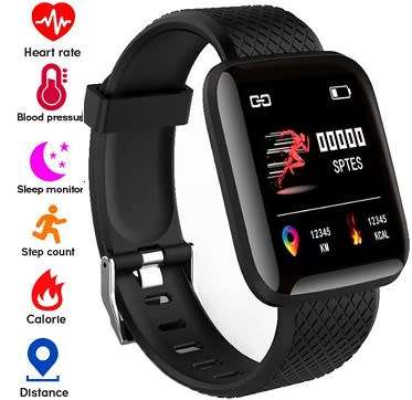 Professional Fitness Bracelet I Heart Rate, Blood Pressure, Blood Oxygen, Calories - 5 Colors