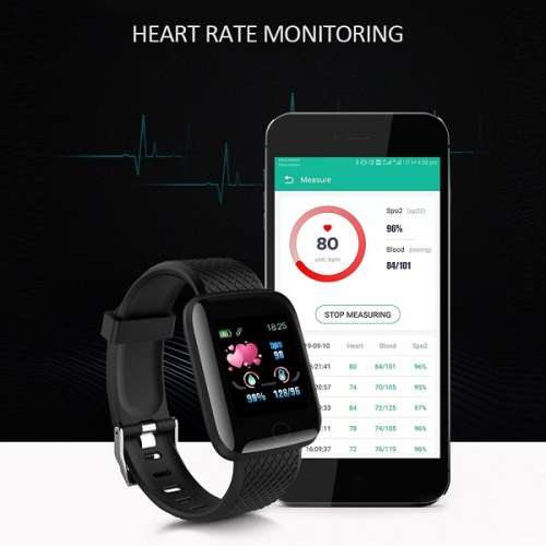 Professional Fitness Bracelet I Heart Rate, Blood Pressure, Blood Oxygen, Calories - 5 Colors