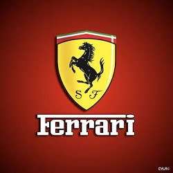 FERRARI Men's Pilota Red Dial Stainless Steel Quartz Watch - BRAND NEW !!