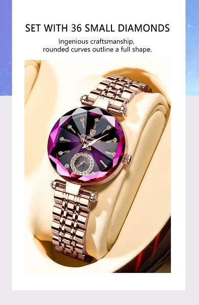 POEDAGAR Luxury Stainless Steel Diamond Ladies Watch - BRAND NEW !!