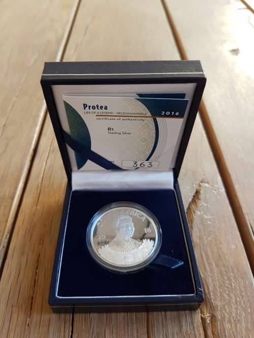 **** 2016 PROOF R1 SILVER  ` LIFE OF A LEGEND NELSON MANDELA ` ****