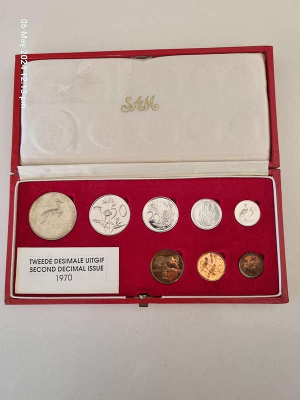 ****1X 1970 SHORT PROOF SET IN LONG PROOF RED BOX****