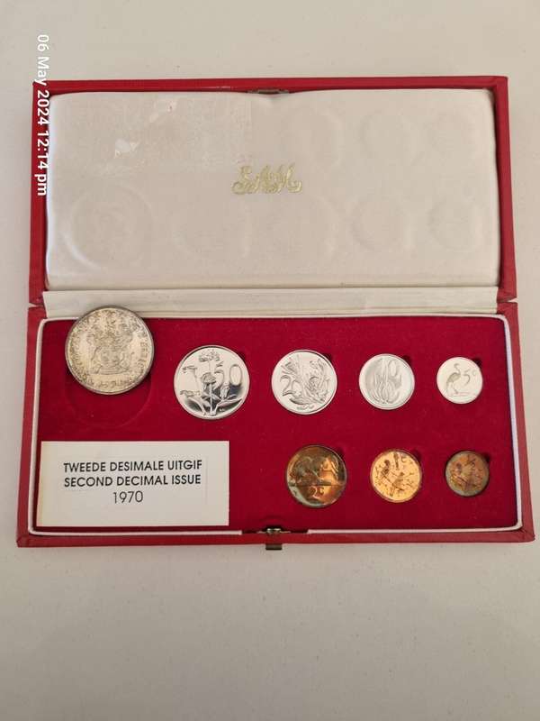 ****1X 1970 SHORT PROOF SET IN LONG PROOF RED BOX****