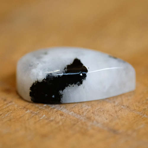 Black Tourmaline and Moonstone Cabochon Mix
