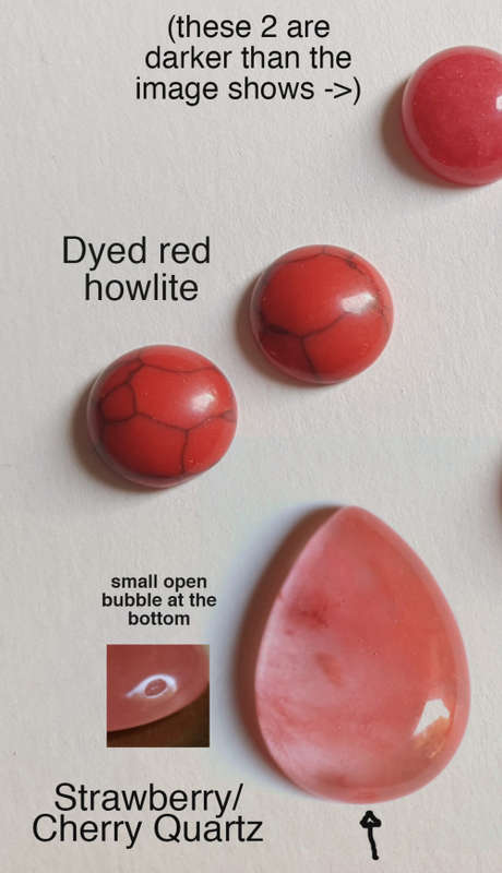 Pink Red Cabochon Parcel