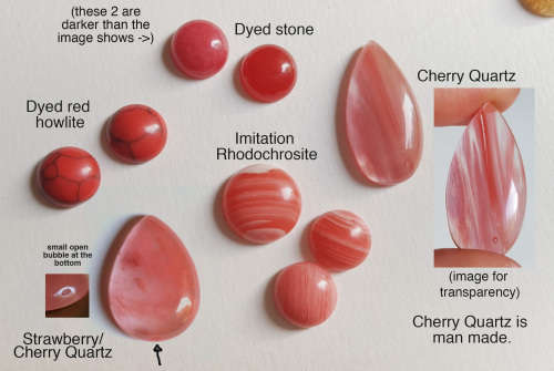 Pink Red Cabochon Parcel