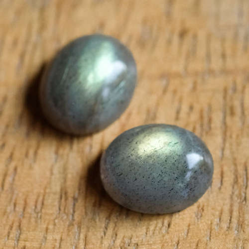 Calibrated Labradorite Cabochon Pair 10x12mm