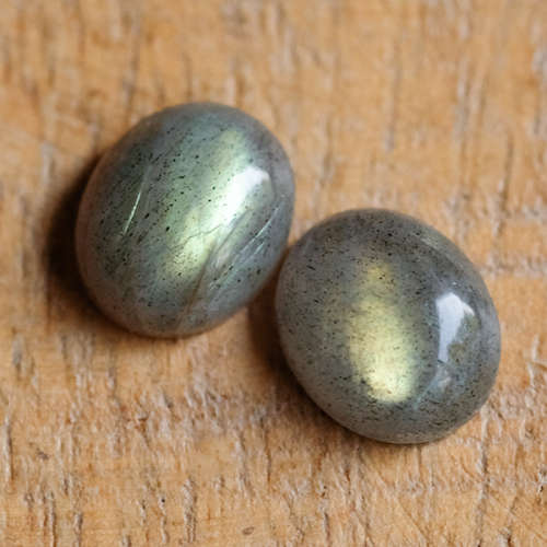 Calibrated Labradorite Cabochon Pair 10x12mm