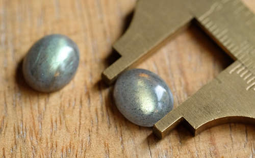 Calibrated Labradorite Cabochon Pair 10x12mm