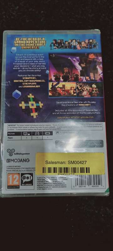 Nintendo Minecraft Story Mode, The Complete Adventure, Episode 1-8