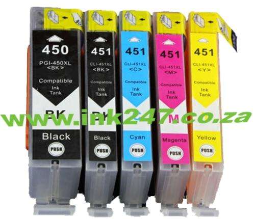 Compatible Canon PG-450xl / Cl-451xl Ink Cartridge Set for iP7240 etc