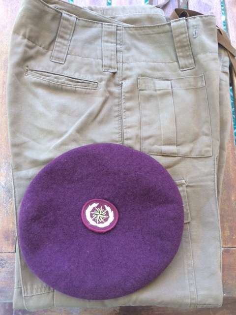 Recce Corporal Shirt (with all cloth badges incl. Forward Air Controller), Pants and Beret