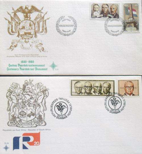 ## FDC with stamps from RSA ##
