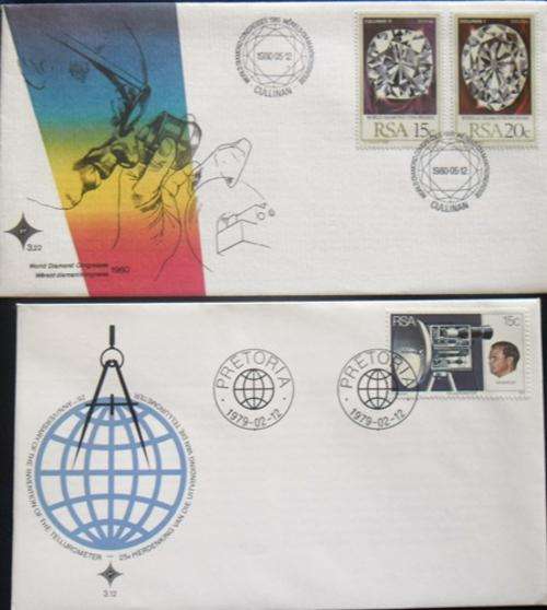 ## FDC with stamps from RSA  ##
