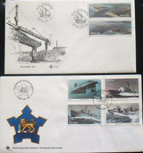 ## FDC with stamps from RSA  ##