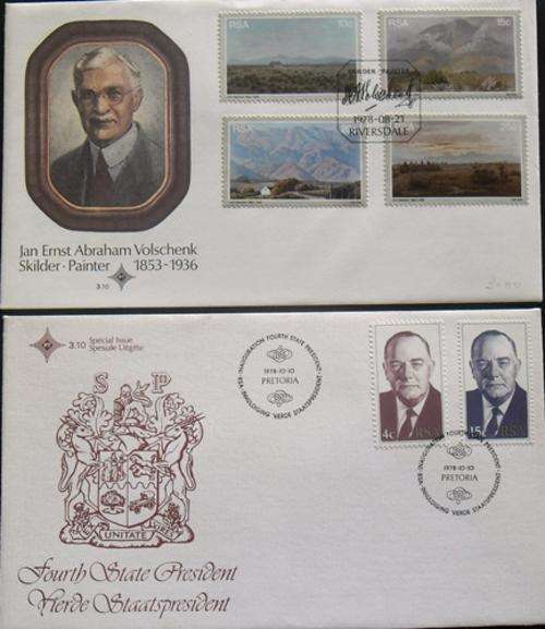 ## FDC with stamps from RSA  ##